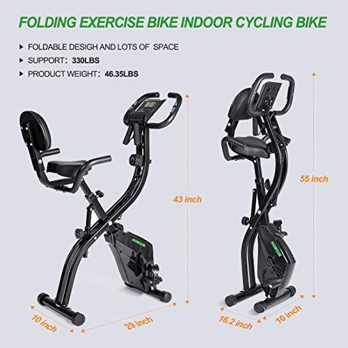 HOMGIM Folding Exercise Bike Indoor Cycling Bike - JOY2ESpree