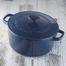 
                        
                          Cargar imagen en el visor de la galería, Cuisinart 5 Qt Round Cast Iron Casserole, Covered, Enameled Provencial Blue - JOY2ESpree
                        
                      