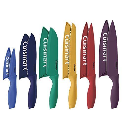 Cuisinart C55-12PCKSAM 12 Piece Color Knife Set with Blade Guards (6 knives and 6 knife covers), Jewel - Amazon Exclusive - JOY2ESpree