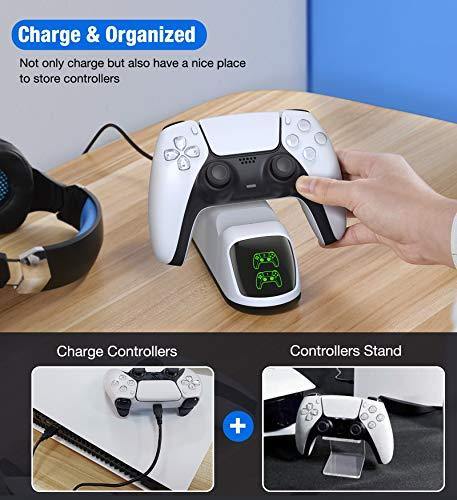 BEBONCOOL PS5 Charging Station, PS5 Controller Charger Station for Dualsense Controller - JOY2ESpree