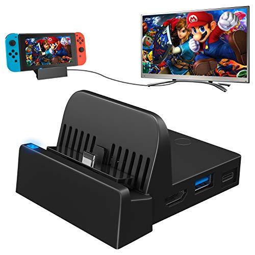 Dock for Nintendo Switch, Switch Charging Dock 4K HDMI TV Adapter Switch Docking Station Charger - JOY2ESpree