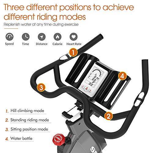 pooboo Indoor Exercise Bike Commercial Stationary Bike Belt Drive Indoor Cycling Bike - JOY2ESpree