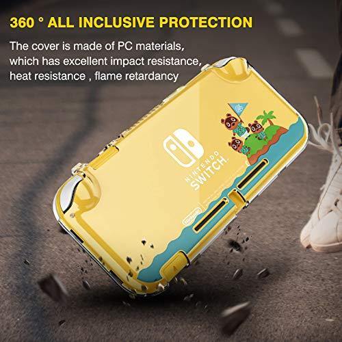 DLseego Protective Case for Nintendo Switch Lite, Hard PC Clear Anti-Shock Split Cover for Animal Crossing Design - JOY2ESpree