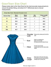 
                        
                          Muat gambar ke penampil Galeri, GownTown Women's 1950s V-Neck Bowknot Swing Cocktail Dress
                        
                      