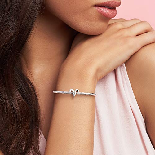 Pandora Jewelry Sparkling Aries Zodiac Cubic Zirconia Charm in Sterling Silver - JOY2ESpree
