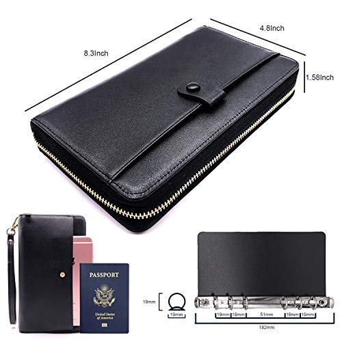 All-in-One Cash Envelopes Wallet Finances Organizer with 12 Budget Envelopes & Budget Sheets