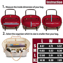 
                        
                          Load image into Gallery viewer, Purse Organizer Insert with Zipper Felt Bag Organizer Handbag Organizer Insert Bag In Bag Organizer
                        
                      