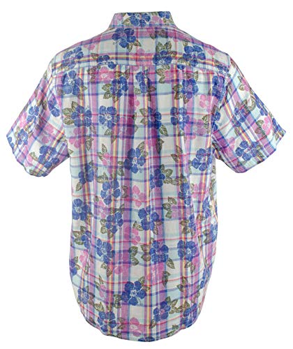 Tommy Bahama Pastino Plaid Linen Blend Camp Shirt