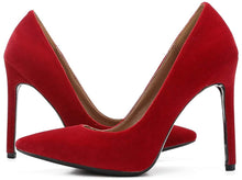 
                        
                          Muat gambar ke penampil Galeri, LIURUIJIA Womens Stiletto Pumps Pointed Toe High Heel Slip On Wedding Party Office Shoes 666
                        
                      