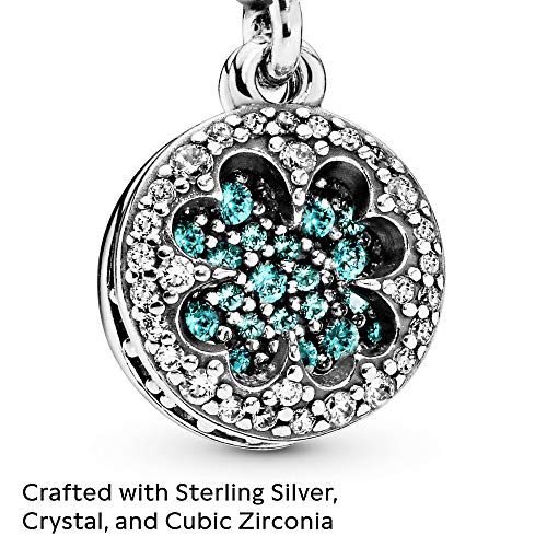 Pandora Jewelry Lucky Four Leaf Clover Dangle Crystal and Cubic Zirconia Charm in Sterling Silver - JOY2ESpree