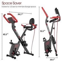 
                        
                          將圖片載入圖庫檢視器 pooboo Folding Exercise Bike Indoor Cycling Bike Magnetic Upright Bike Stationary Bike - JOY2ESpree
                        
                      
