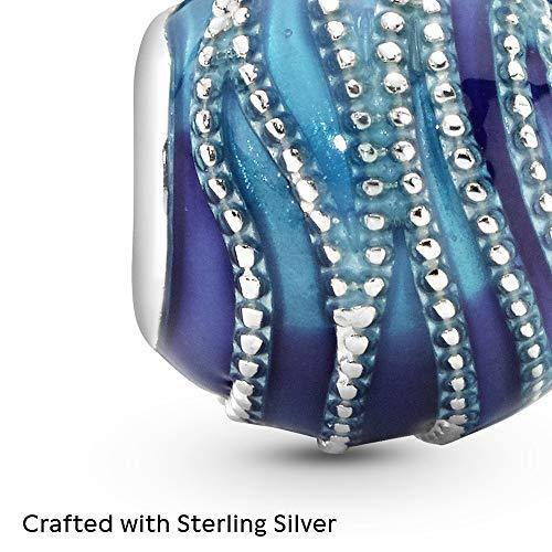 Pandora Jewelry Blue Swirls Sterling Silver Charm - JOY2ESpree