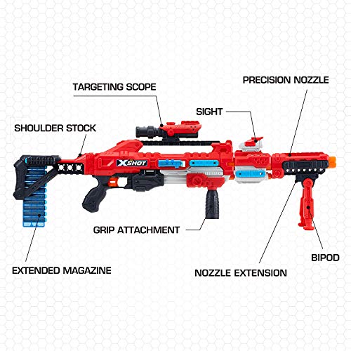XShot Excel Regenerator Foam Dart Blaster with Over 1, 000 Unique Combinations! (48 Darts) by Zuru, Multicolor, 36351