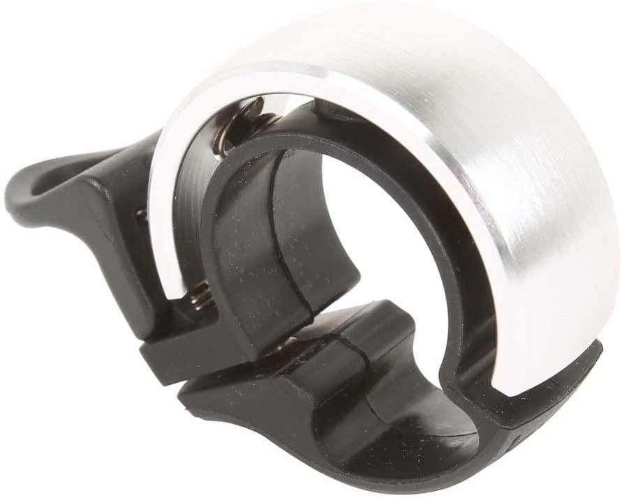 Knog Oi Bike Bell - Original & Luxe Styles, Built in Cable-Clip, Adult/Youth Bicycle Bell (Black, Copper, Brass, Aluminum)