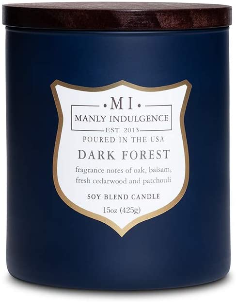 Manly Indulgence Sea Salt & Ginger Scented Jar Candle, 15 Oz, White