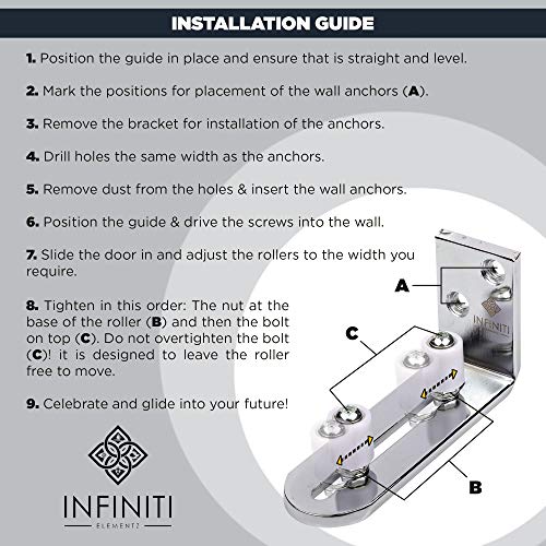New Improved Design!!! Barn Door Floor Guide | Smooth AS Butter Bearings!!!