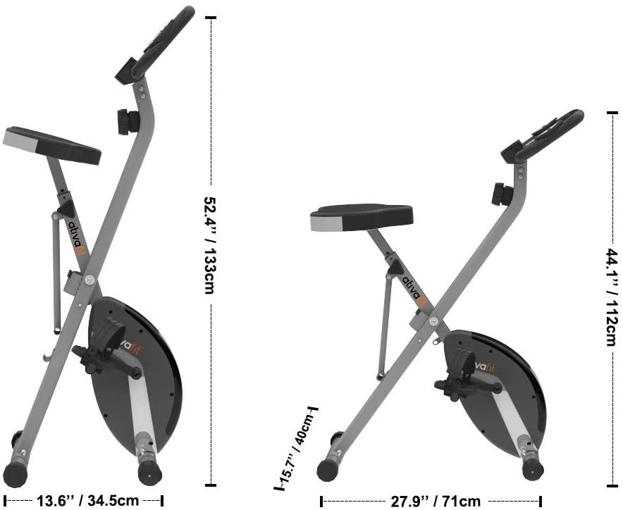 ATIVAFIT Indoor Cycling Bike Folding Magnetic Upright Bike Stationary Bike Recumbent Exercise Bike - JOY2ESpree
