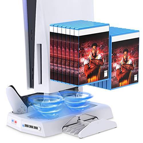 Vertical Charging Stand for PS5 Controllers with Cooling Fan - JOY2ESpree