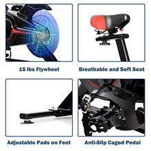 
                        
                          Cargar imagen en el visor de la galería, GYMAX Indoor Cycling Bike, Stationary Exercise Bike with LCD Monitor, Heart Pulse Sensor &amp; Comfortable Seat Cushion for Home Workout - JOY2ESpree
                        
                      
