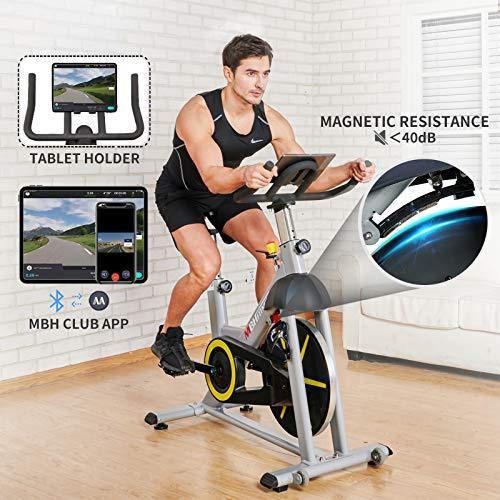 MBH Fitness Magnetic Exercise Bike Stationary, Indoor Cycling Bike for Home Gym Use - JOY2ESpree