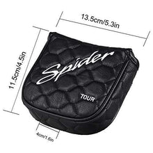 
                        
                          Load image into Gallery viewer, mytag Golf Heel Shafted Mallet Putter Headcover Strong Magnetic Closure for Taylormade Spider Tour - JOY2ESpree
                        
                      