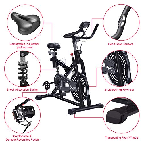 IDEER LIFE Exercise Bike Stationary Indoor Cycling Bicycle, Stationary Spin Bike - JOY2ESpree