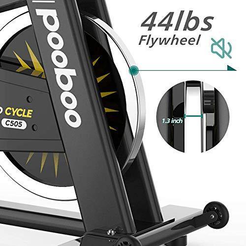 pooboo Professional Commercial Exercise Bikes C505, Heavy-Duty Belt Drive Indoor Cycling Bike - JOY2ESpree