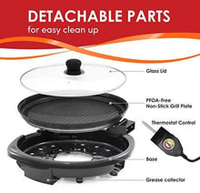 
                        
                          Cargar imagen en el visor de la galería, Elite Gourmet Smokeless Indoor Electric BBQ Grill with Glass Lid Dishwasher Safe - JOY2ESpree
                        
                      