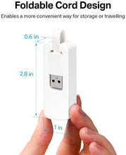 
                        
                          Load image into Gallery viewer, TP-Link USB to Ethernet Adapter (UE305), Foldable USB 3.0 to Gigabit Ethernet LAN Network Adapter, Supports Windows,Linux, Apple MacBook, Surface - JOY2ESpree
                        
                      