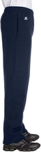 
                        
                          Load image into Gallery viewer, Russell Athletic Men's Dri-Power Open Bottom Sweatpants with Pockets
                        
                      