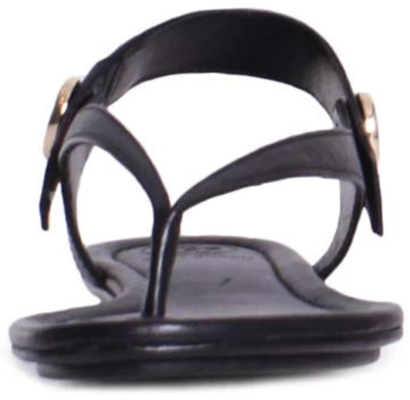 Tory Burch Womens Minnie Leather Travel Flat Sandals - JOY2ESpree