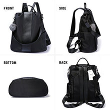 
                        
                          Load image into Gallery viewer, Women Backpack Purse Waterproof Nylon Anti-theft Rucksack Lightweight Shoulder Bag
                        
                      