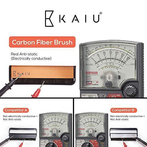 KAIU Vinyl Record & Stylus Cleaning Brush Combo - 2-in-1 Anti Static Carbon Fiber Brush Kit - JOY2ESpree