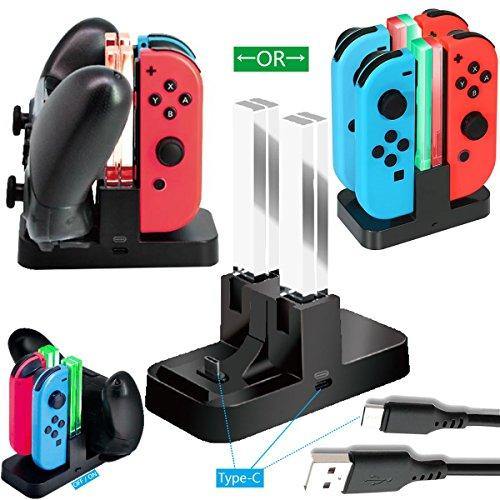Whiteoak Switch Pro Controller Charger for Nintendo Switch Joy-Con Charging Dock Station Stand - JOY2ESpree