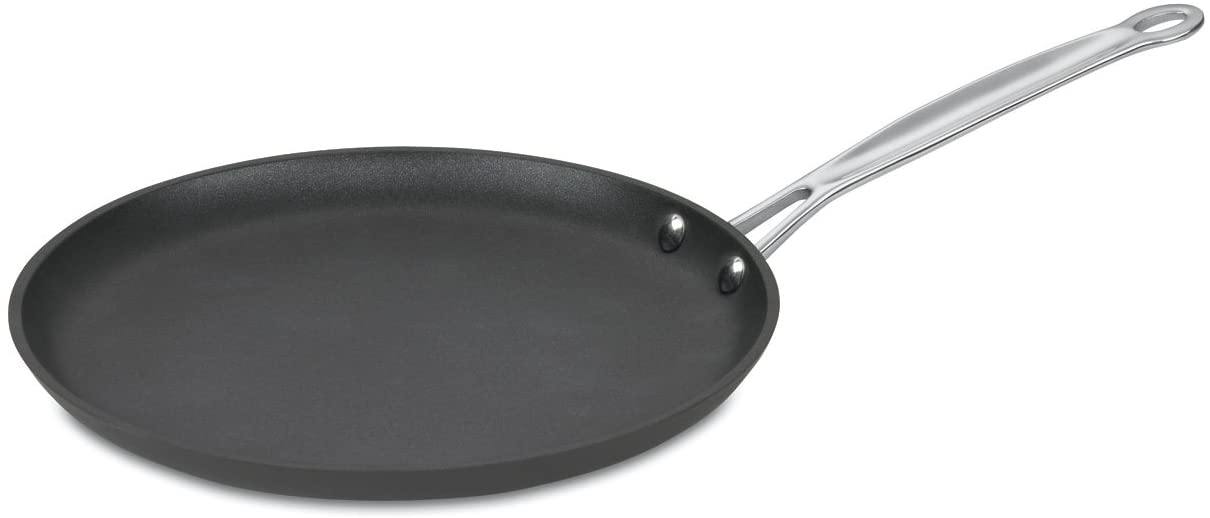 Cuisinart 622-30G Chef's Classic Nonstick Hard-Anodized 12-Inch Skillet with Glass Cover, Black - JOY2ESpree