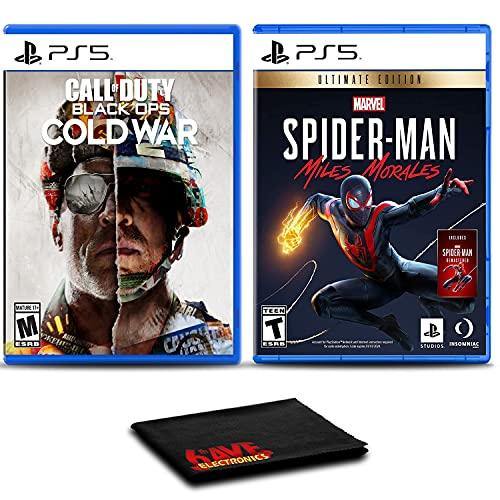 Call of Duty: Black Ops Cold War and Marvels Spider-Man: Miles Morales Ultimate Edition - Two Pack Game Bundle For PlayStation 5 - JOY2ESpree