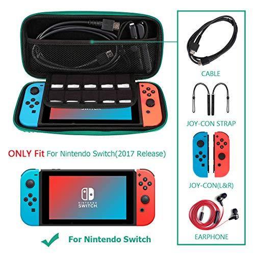Carrying Case for Nintendo Switch,Travel Carry Cover Hard Shell Storage for Leaf Crossing NS Console and Accessories - JOY2ESpree