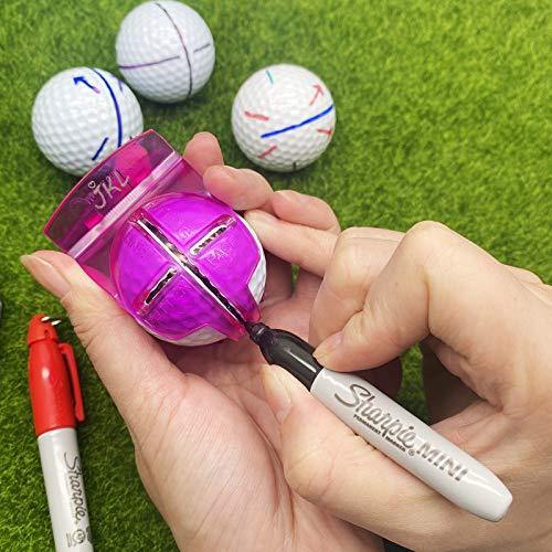 JKL Golf Ball Marker Alignment Tool-Golf Accessories for Golf Ball Marker Line Liner Drawing Stencil Kit - JOY2ESpree