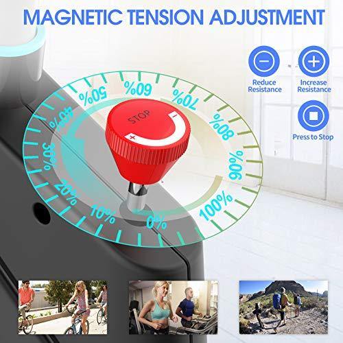 pooboo Magnetic Exercise Bike Indoor Cycling Bike Stationary - JOY2ESpree
