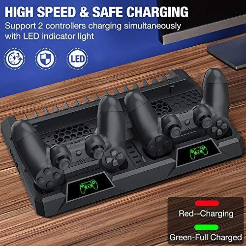 PS4 Stand Cooling Fan for PS4 Slim/PS4 Pro/PlayStation 4 - JOY2ESpree