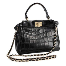 
                        
                          Load image into Gallery viewer, kilofly 2pc Gold Plated Faux Leather Removable Clutch Chain Shoulder Straps Set
                        
                      