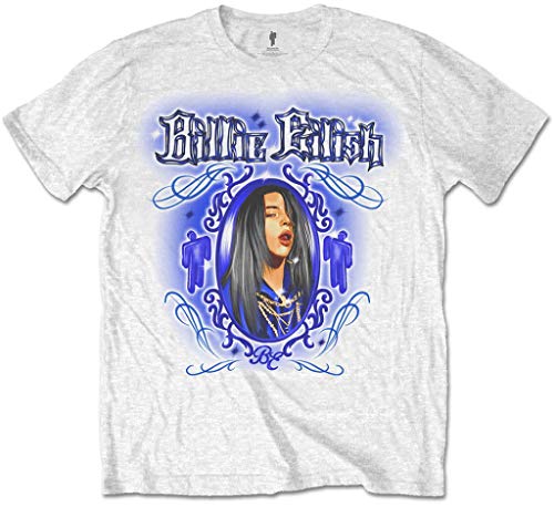 Billie Eilish 'Airbrush Photo' (White) T-Shirt