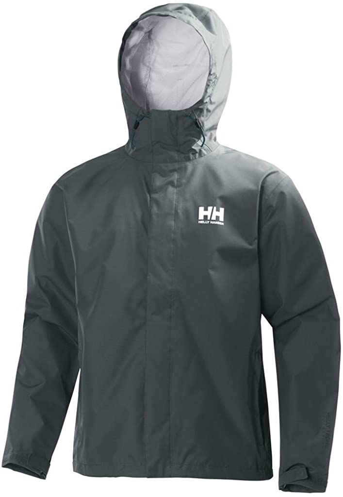 Helly Hansen Men's Seven J Waterproof, Windproof, and Breathable Rain Jacket with Hood
