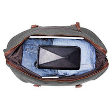 
                        
                          गैलरी व्यूवर में इमेज लोड करें, BAOSHA Canvas PU Leather Travel Tote Duffel Bag Carry on Bag Weekender Overnight Bag - JOY2ESpree
                        
                      