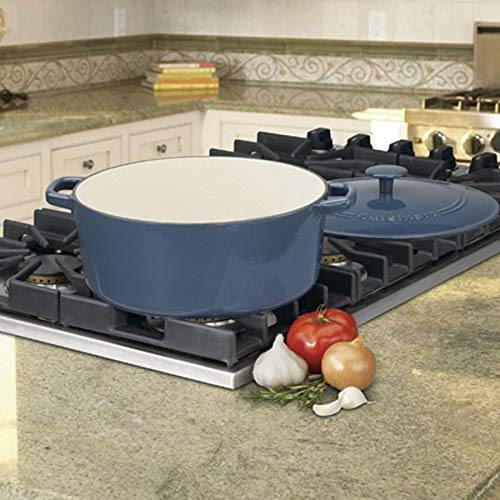 Cuisinart 7 Qt Round Casserole, Covered, Enameled Provencial Blue - JOY2ESpree