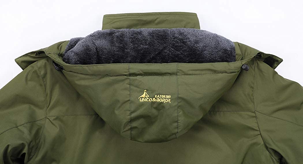 MOERDENG Men's Waterproof Ski Jacket Warm Winter Snow Coat Mountain Windbreaker Hooded Raincoat Snowboarding Jackets