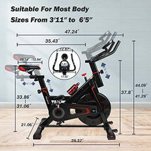 
                        
                          Cargar imagen en el visor de la galería, TOLEAD Spin Bike Exercise Bike for Home Workout, Indoor Cycling Bike for Cardio Exercise, Stationary Bike Belt Drive with Heavy Duty Flywheel - JOY2ESpree
                        
                      