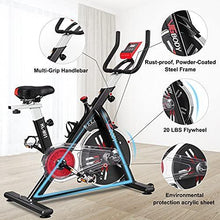
                        
                          画像をギャラリービューアに読み込む, VIGBODY Exercise Stationary Bike Workout Bike Cardio Cycling Indoor Home Gym Office,Upright Belt Drive With LCD Monitor&amp;Comfortable Seat Cushion - JOY2ESpree
                        
                      