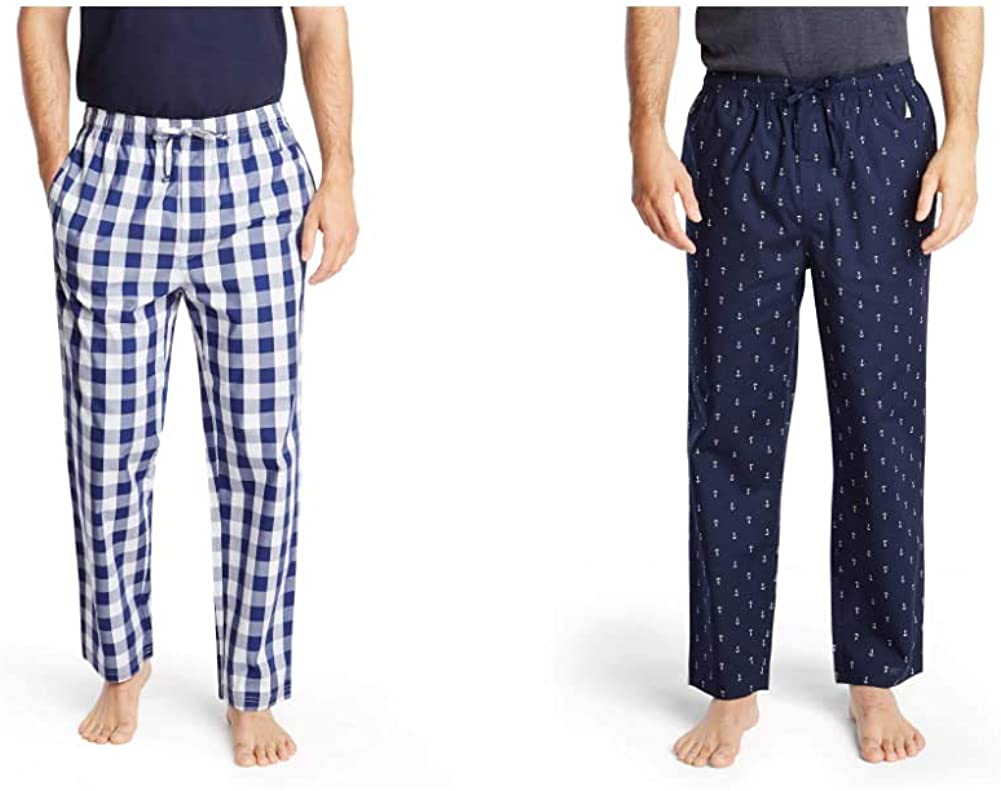 Nautica Men's Soft Woven 100% Cotton Elastic Waistband Sleep Pajama Pant - JOY2ESpree
