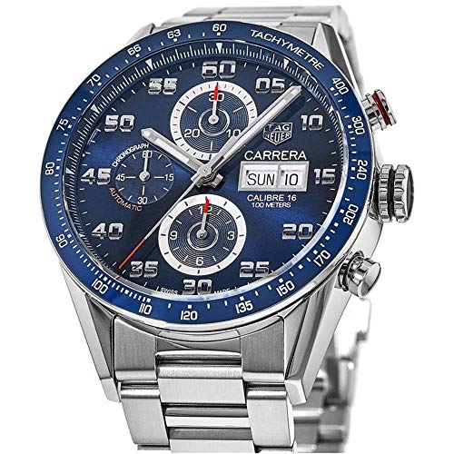 TAG Heuer Carrera Calibre 16 Automatic Chronograph Blue Dial Men's Watch CV2A1V.BA0738
